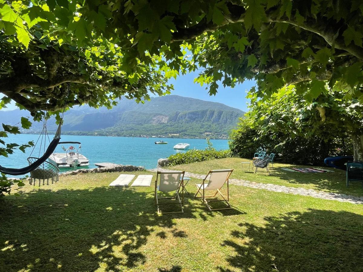 Les Clapotis Chambres Pieds Dans L Eau Lac D Annecy Angon Buitenkant foto