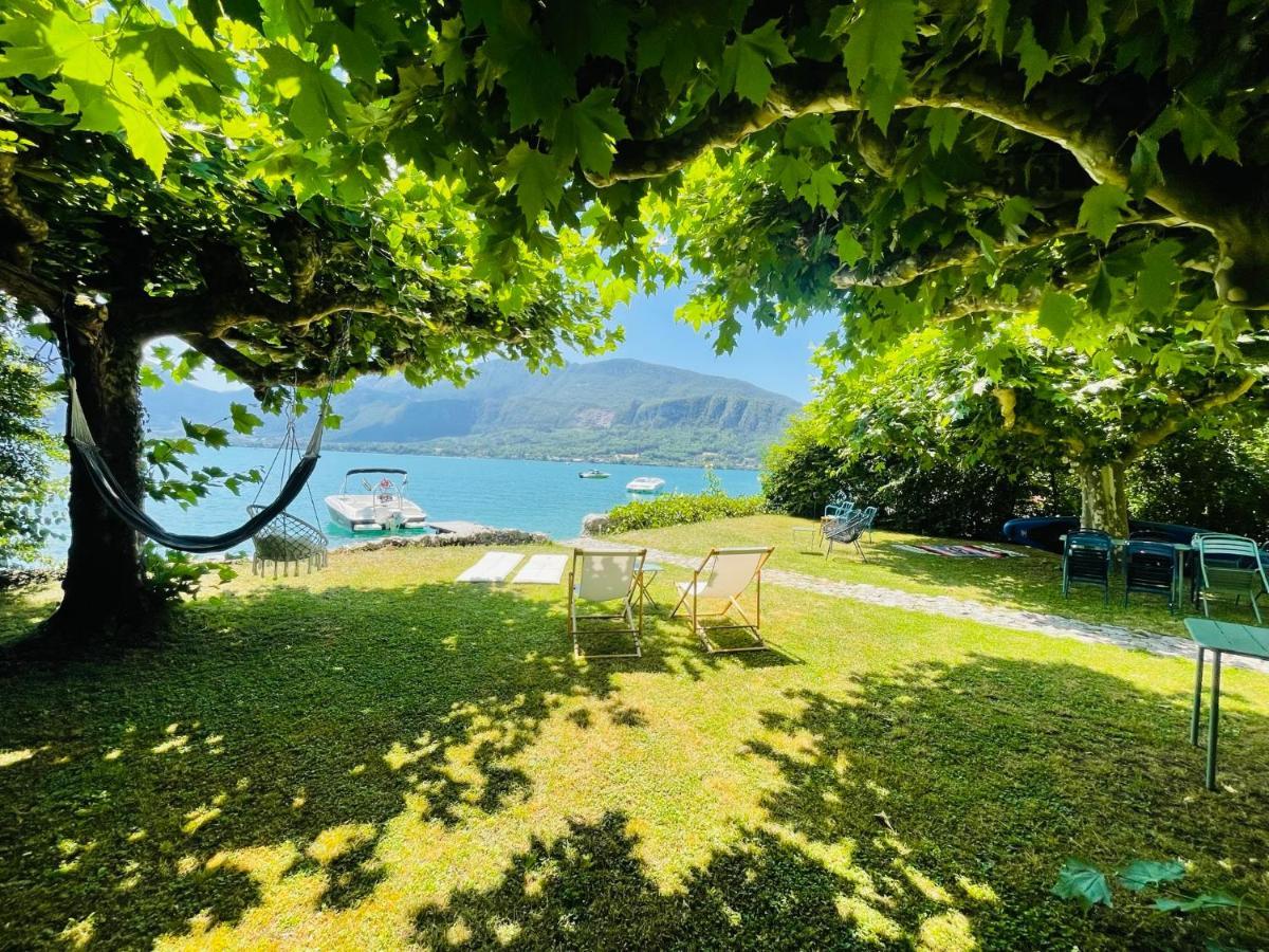 Les Clapotis Chambres Pieds Dans L Eau Lac D Annecy Angon Buitenkant foto